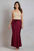  Maroon saree shaper Shimmer 