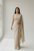 Butter Cream Saree