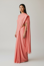Rose Pink Colour Saree