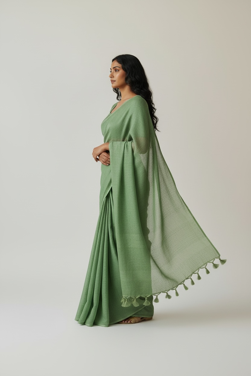 PISTA GREEN SAREE