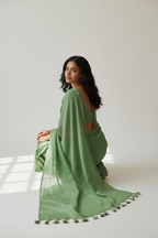 PISTA GREEN SAREE