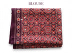 Deep Purple Ajrakh Block Print Saree