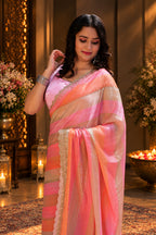 Silk Multi-Color Saree