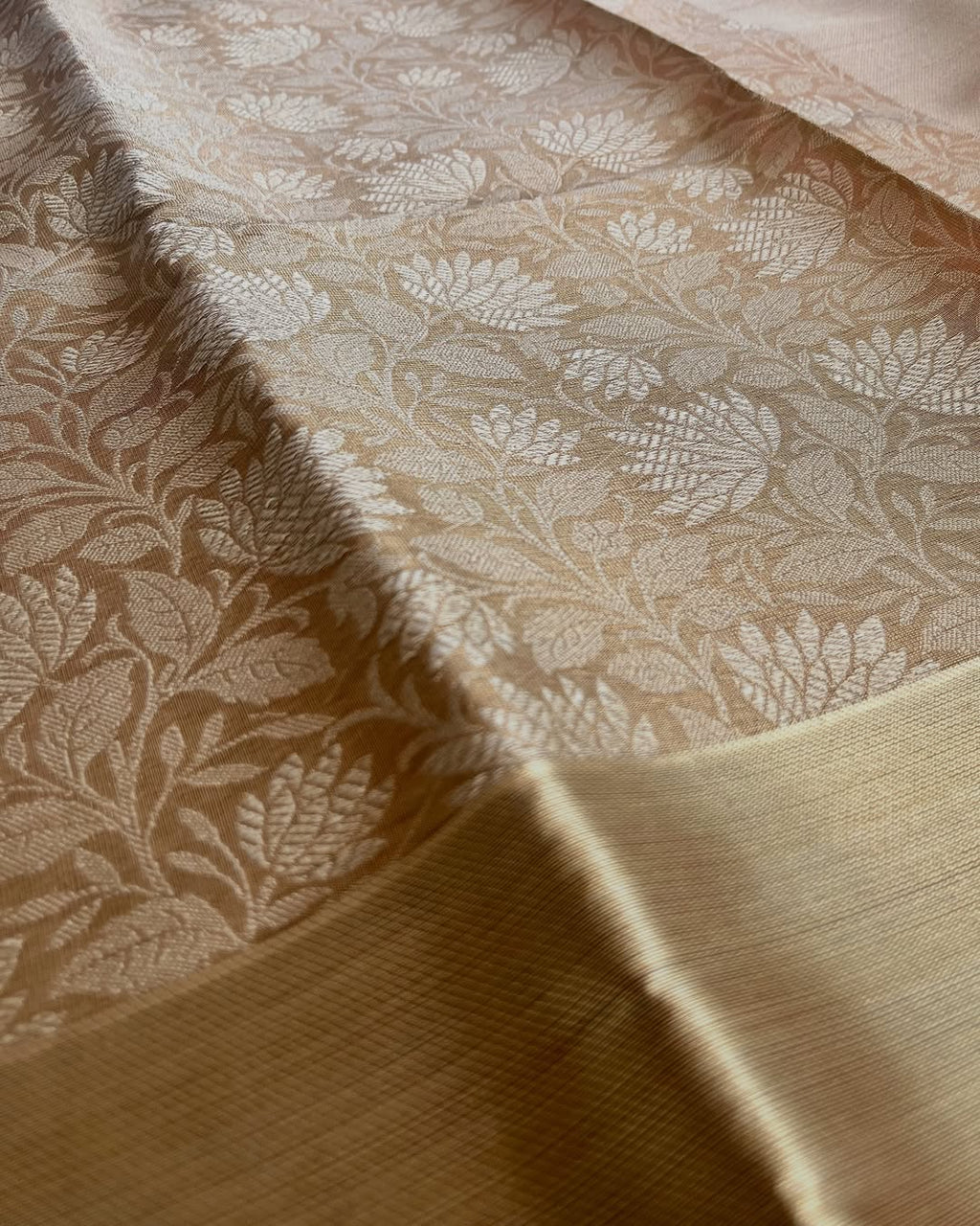 Golden Banarasi Tissue Semi Silk Saree for Wedding & Festive Wear