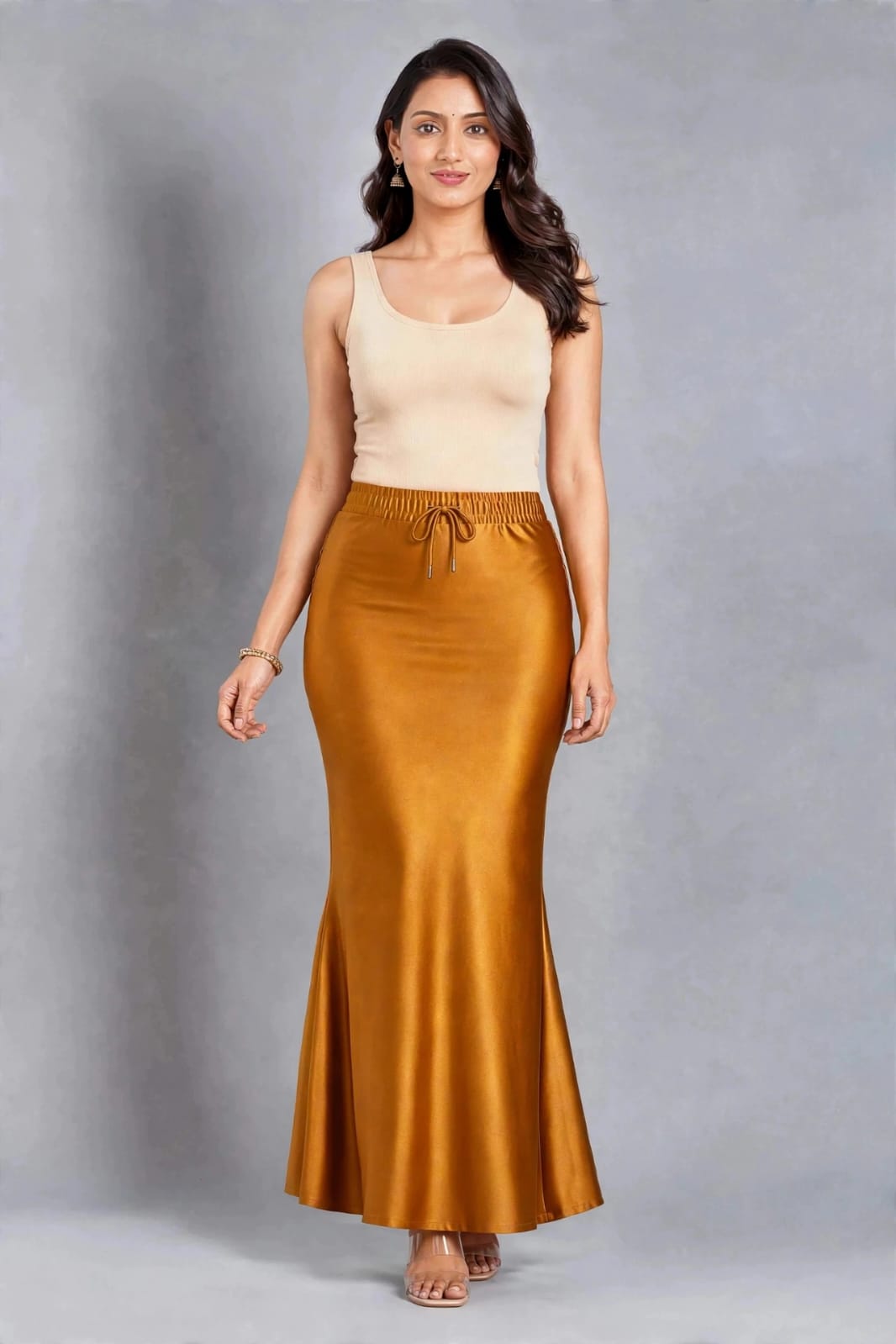 Shimmer- Mustard Gold Saree Shaper