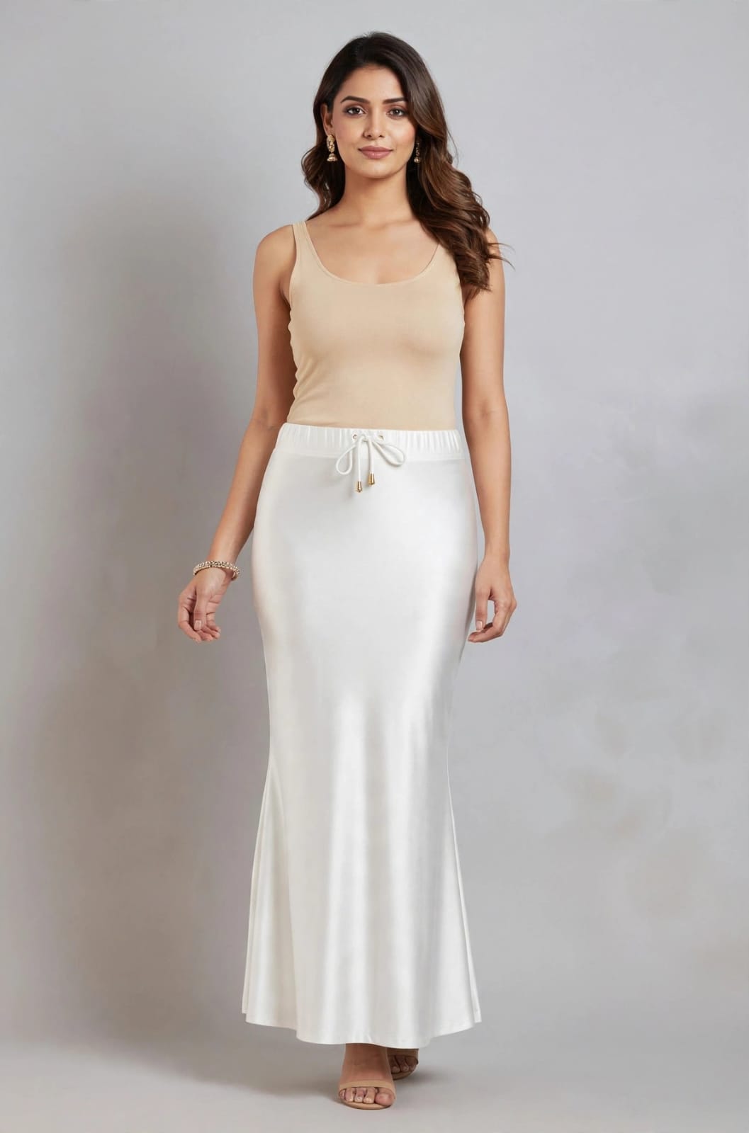 Shimmer- White Saree Shaper