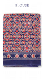 Purple Ajrakh Block Print Saree