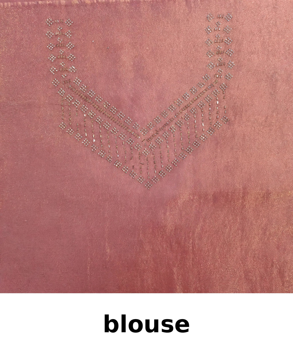 Premium Swarovski embellished Dusty Rose Party Wear Saree