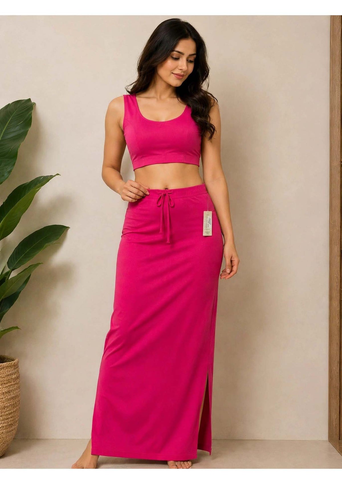 Premium Saree Shaper – Hot Pink