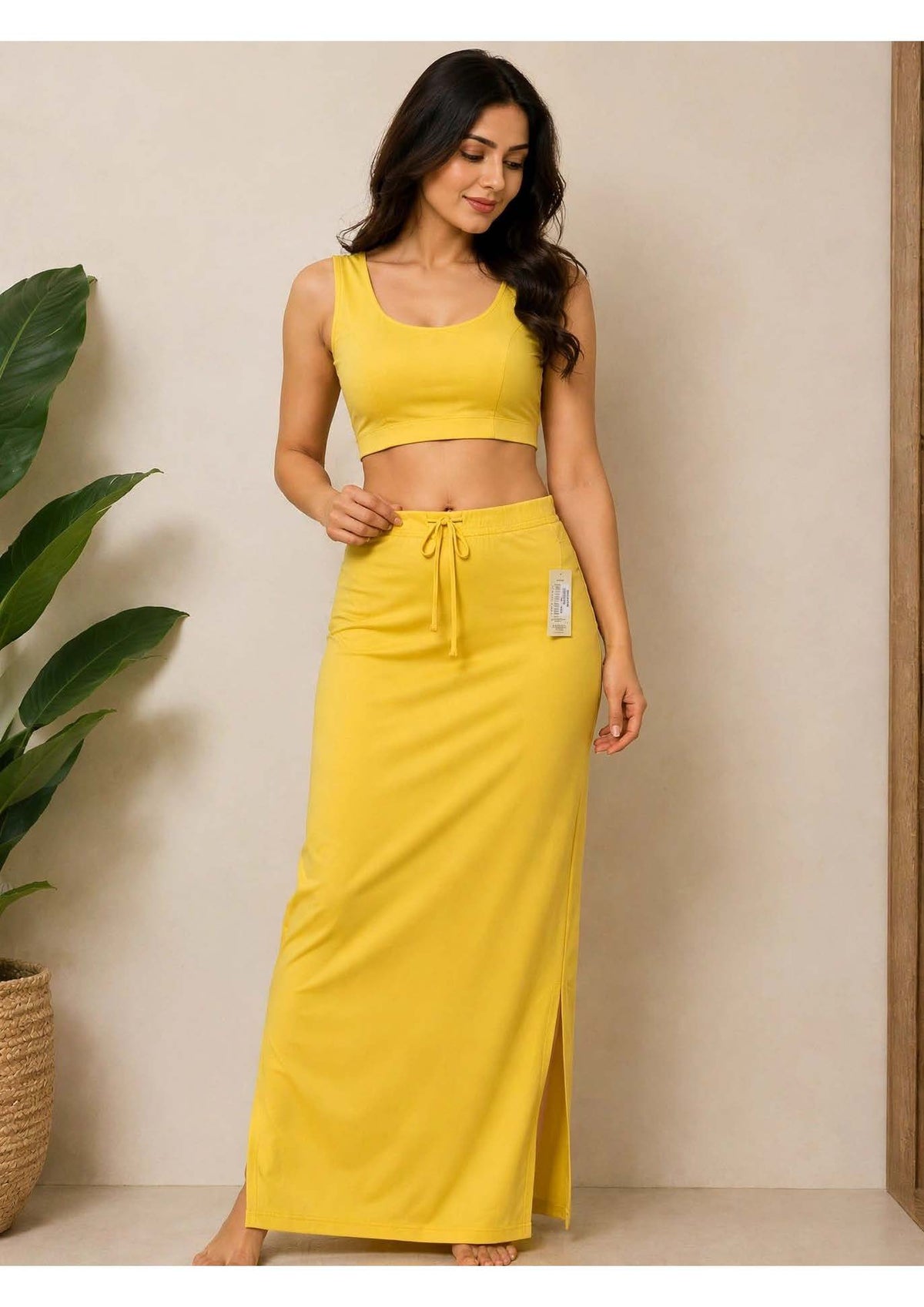 Premium Saree Shaper – Yellow